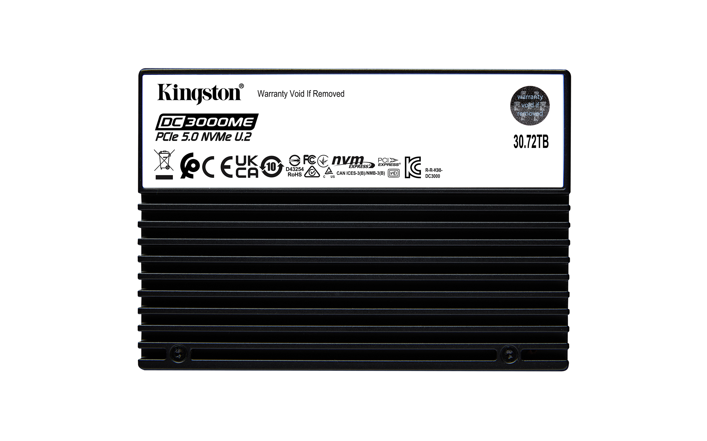 KINGSTON TECHNOLOGY SSD Enterprise DC3000ME U.2 PCIe 5.0 NVMe 30.72TB con crittografia