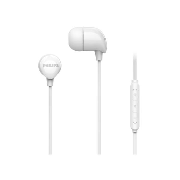 PHILIPS TV & AUDIO CUFFIE IN EAR CABLATE CON MICROFONO - BIANCO