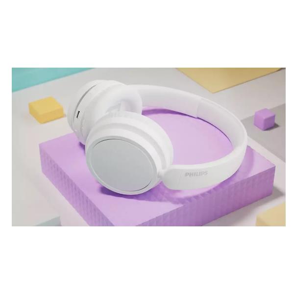 PHILIPS TV & AUDIO CUFFIA OVER-EAR WIRELESS BASS+ SERIE 5 WHITE