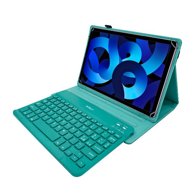 CELLY UNIFOLIOTAB11 - Custodia universale a libro magnetica di colore nero con Tastiera Wireless compatibile con i Tablet fino a 11" dimensione display