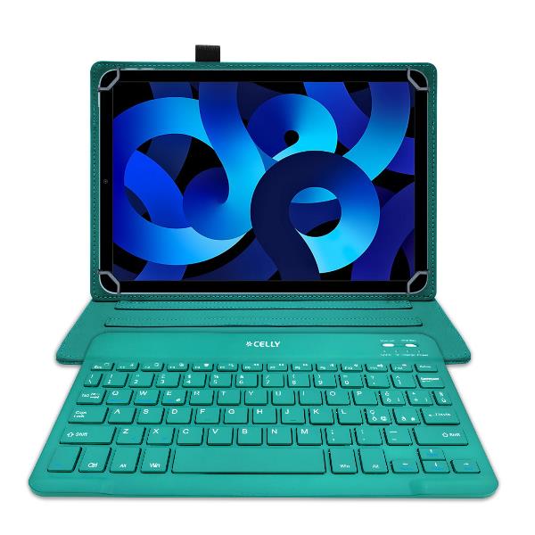 UNIFOLIOTAB11 - Custodia universale a libro magnetica di colore nero con Tastiera Wireless compatibile con i Tablet fino a 11" dimensione display 4