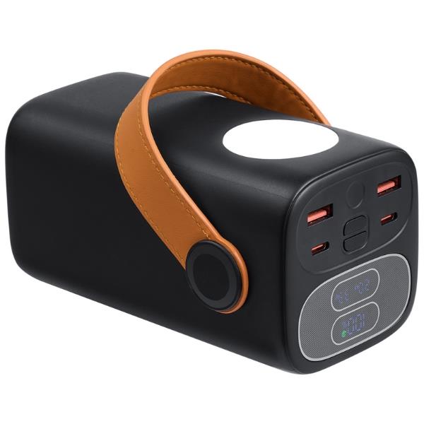 Power Bank da 40.000 mAh ai polimeri di litio con supporto QC 3.0 e PD 65W, dotato di luce da campeggio integrata. 2