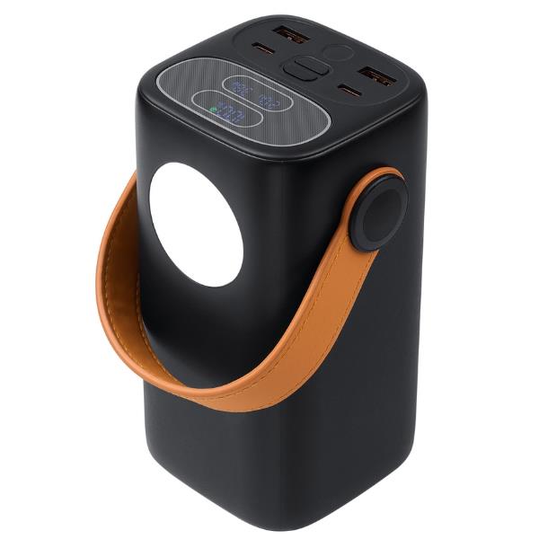 Power Bank da 40.000 mAh ai polimeri di litio con supporto QC 3.0 e PD 65W, dotato di luce da campeggio integrata. 3