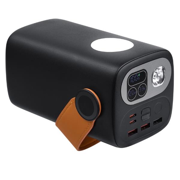 Power Bank 60.000 mAh supporto QC 3.0 e PD 100W, dotato di luci da campeggio integrate. 4