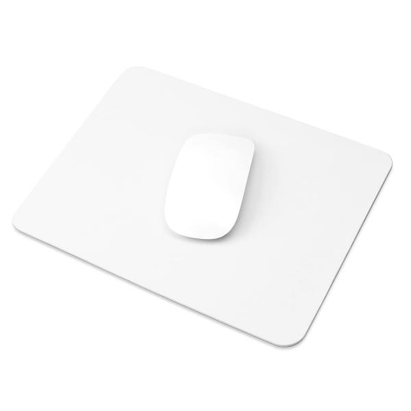 HAMLET XMICEPAD-W  Mouse Pad Poliestere Bianco  con base in gomma  23x19 cm