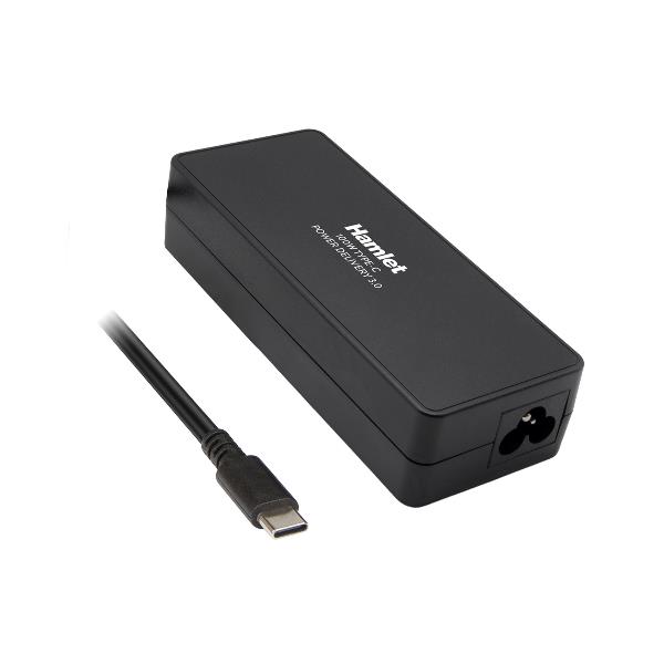 HAMLET XPDC-100D  Alimentatore Universale PD USB-C 100W versione Desktop con cavi 1,8 mt + 1,5 mt