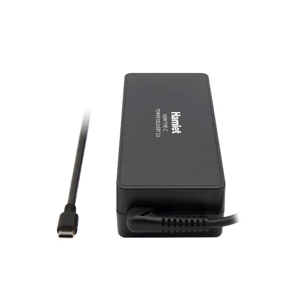 XPDC-100D Alimentatore Universale PD USB-C 100W versione Desktop con cavi 1,8 mt + 1,5 mt 3
