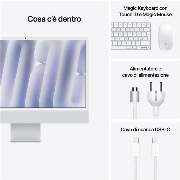 Imac 24 M4 Slv/10Core/24Gb/512Gb - immagine 7