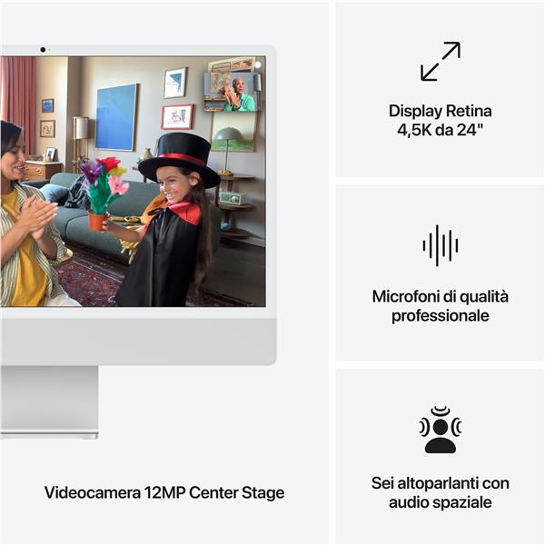 Imac 24 M4 Slv/8Core/16Gb/256Gb - immagine 4