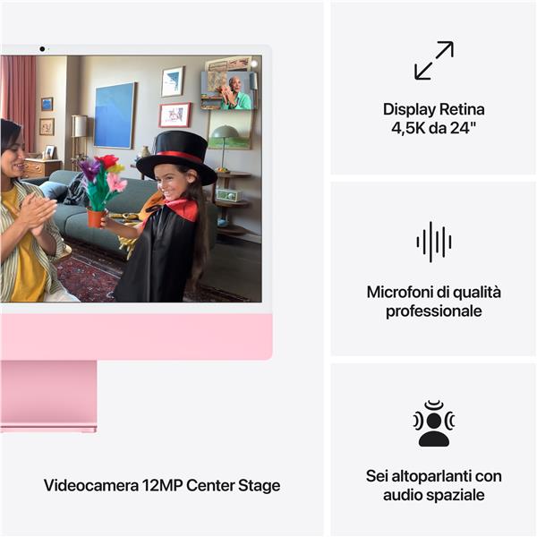 Imac 24 M4 Pnk/8Core/16Gb/256Gbgb - immagine 3