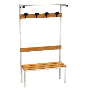 Panca In Acciaio Legno+Alzata 100Cm