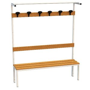 Panca In Acciaio Legno+Alzata 150Cm