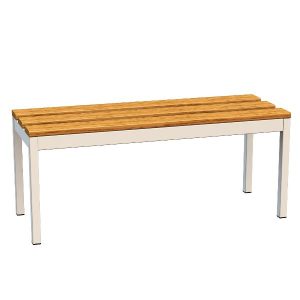 Panca In Acciaio Legno L.100Cm