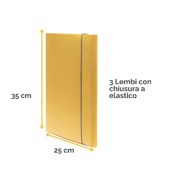 Cartella 3 Lembi Holos Giallo