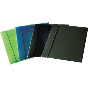 Cartella 3 Lembi C/Elast Trasp Blu