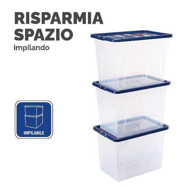 Contenitore Plastica Coperchio 64L - immagine 5