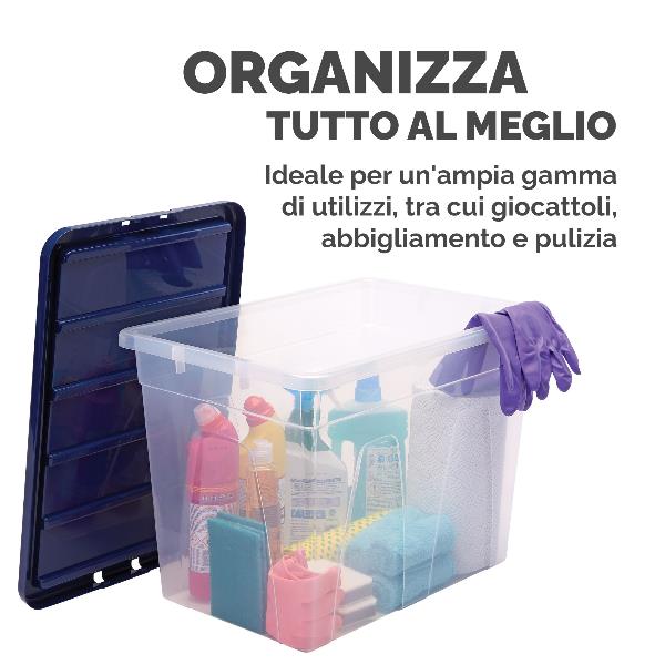 Contenitore Plastica Coperchio 64L - immagine 4