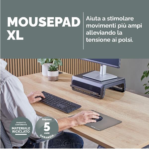 Mousepad Xl Breyta Grigio - immagine 2