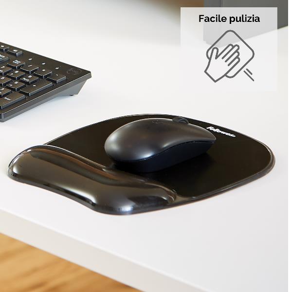 Mousepad Gelcrystals Supp Polso Ner - immagine 3