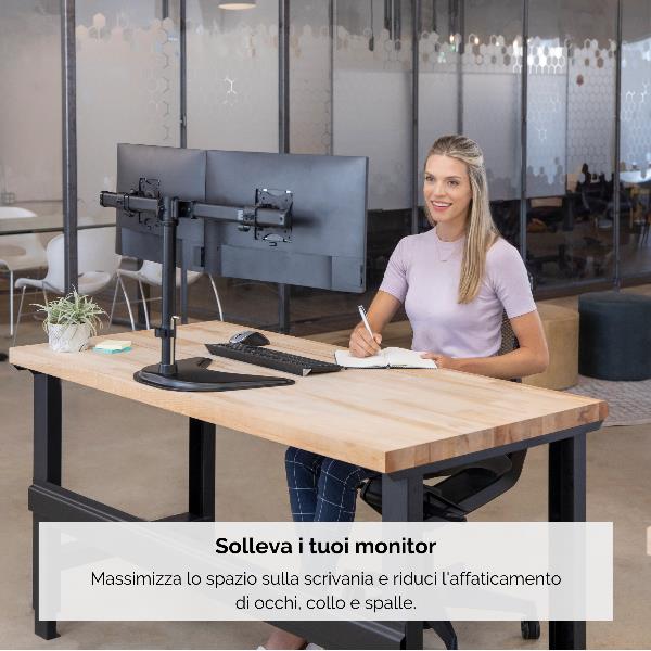 Braccio Monitor Doppio Orizz. Prof. - immagine 5