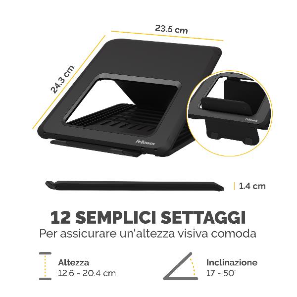 Breyta Supporto Laptop Nero - immagine 7