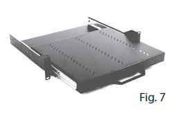 Ripiano Estraibile 2U 2 Mont.nero - immagine 2