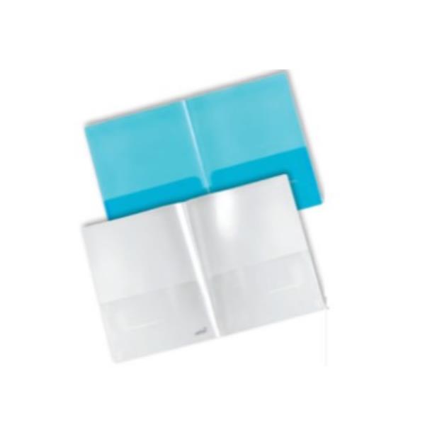 Cf5Cartellina Doppia Tasca Int Blu