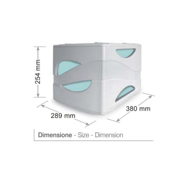 Cassettiera Keepcolour Azzurro - immagine 3