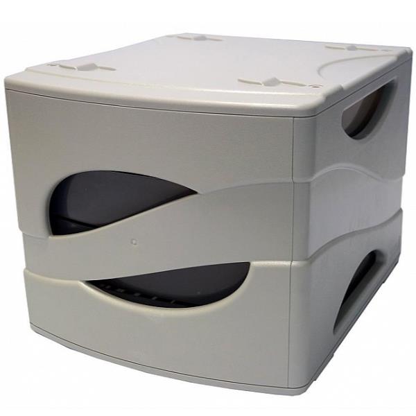 Cassettiera 4 Cassetti Grigio - immagine 4