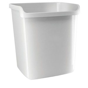 Cestino Bianco Lucido