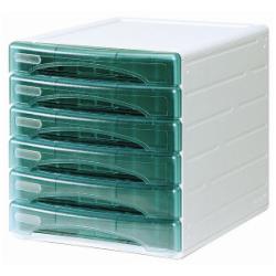 Cassettiera 6 Cassetti Verde Tr