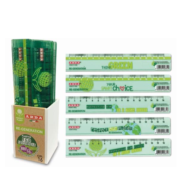 Barattolo 24 Righelli 16 Cm Eco - immagine 2