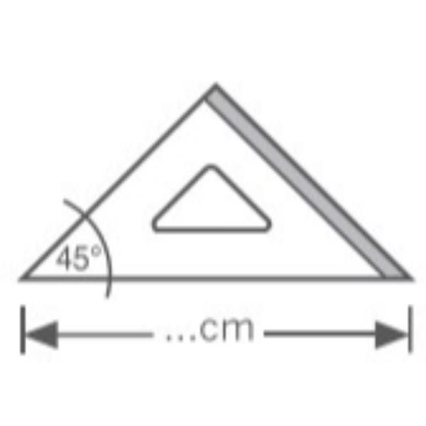 Squadra Alluminio Profil 45° Cm 35 - immagine 3