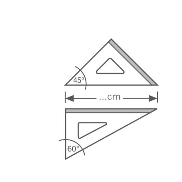 Squadra 60° 30 Cm - immagine 3