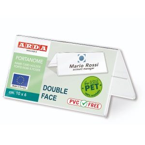 Portanome Bifacciale Pet Mm.10X6