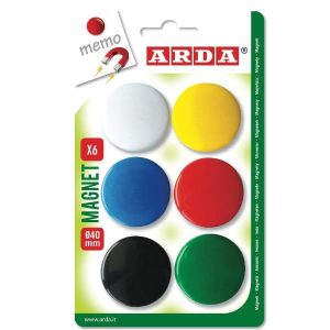 Blister 6 Magneti Diametro 40 Mm.