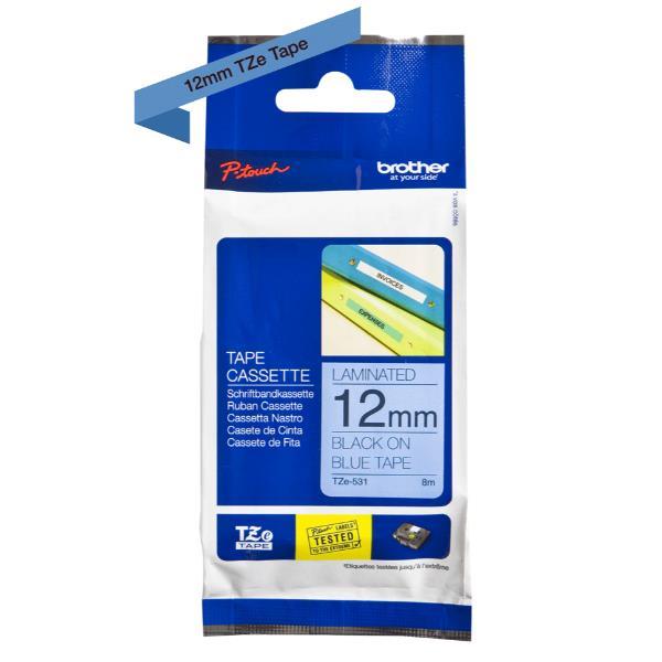 Nastro Tipo Tz 12Mm Nero/Blu - immagine 6