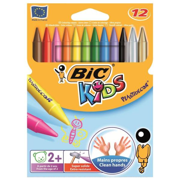 Cf12Pastelli Bic Kids Plastidecor - immagine 2