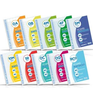 Ricambi A4 Quadri 4Mm 40Ff