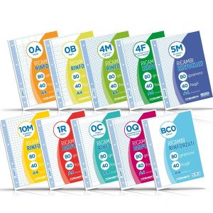 Ricambi A4 Quadri 5Mm 40Ff