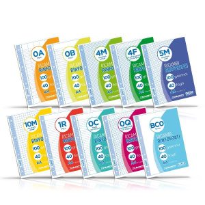 Ricambi A4 Quadri 4Mm 40Ff 100Gr