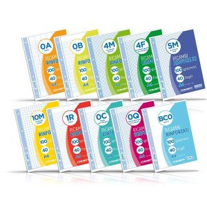 Ricambi A4 Quadri 5Mm 40Ff 100Gr