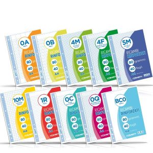 Ricambi A4 Quadretti 4F 40Ff