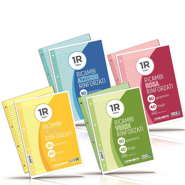 Ricambi Rinf A4 Gialli 80Gr 40Ff 5M - immagine 2