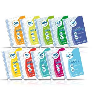 Ricambi A4 Righe 10F 40Ff 100Gr