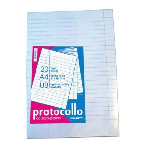 Cf20 Fogli Protocollo Uso Bollo 60G