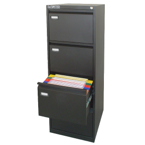 Classificatore 4 Cassetti Nero Text