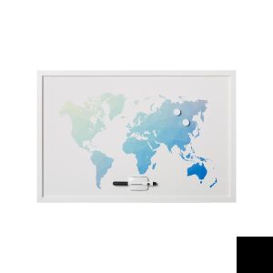 Lavagna Mappa Mondo Magnet. 60X40