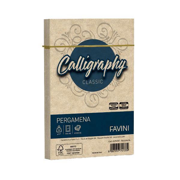 Cf25 Buste Pergamena 12X18 Nocciola