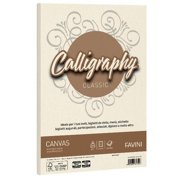 Cf50 Fg Canvas 200Gr A4 Avorio